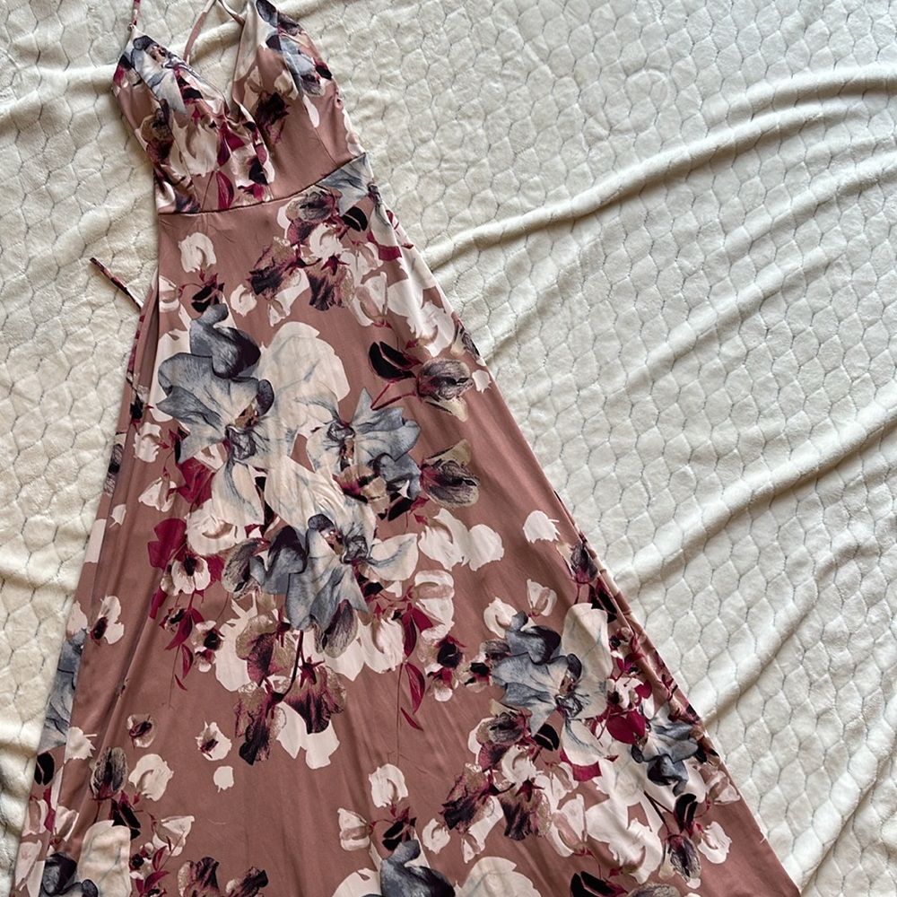 Pink dress maxi